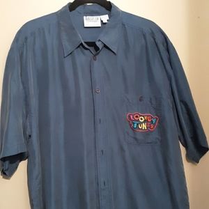 Vintage Looney tunes 100 percent silk shirt